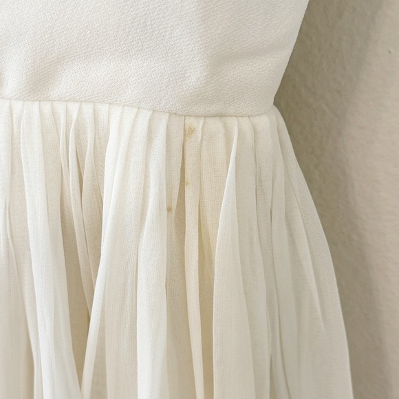 VINTAGE E.T. Jrs Elaine Terry Swimg Dress Cream Chiffon Early 60’s New! Size XS - Picture 14 of 15